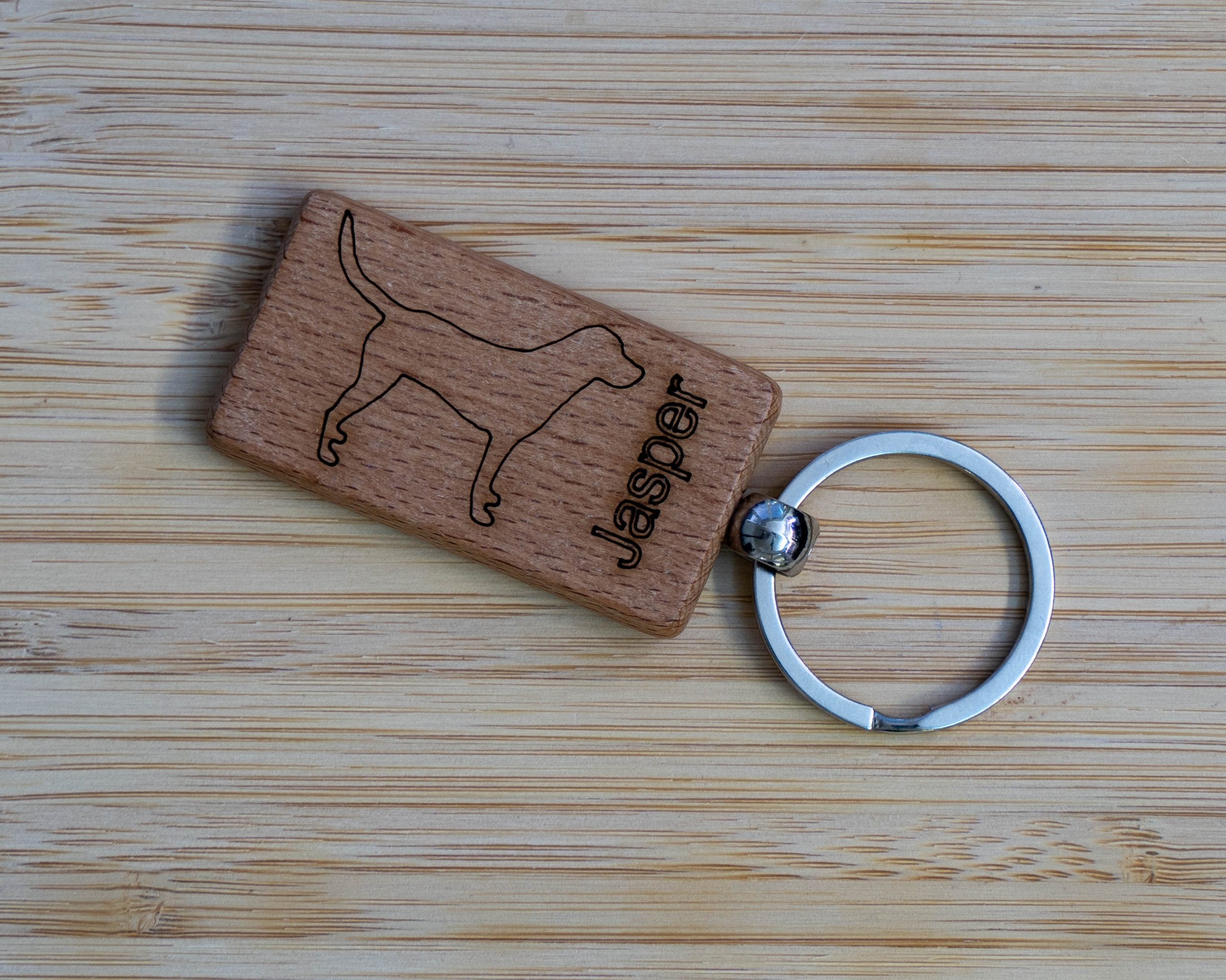 Dog Block Key Ring